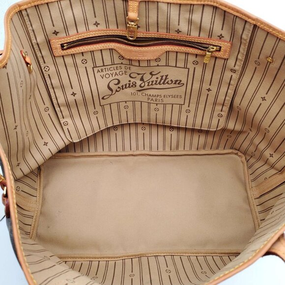 LOUIS VUITTON MONOGRAM NEVERFULL GM TOTE BAG - Picture 9 of 15